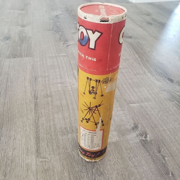 Vintage 50s Original Clinker Toy Building Set #1 Made In Australia Incomplete - Picture 2 of 7